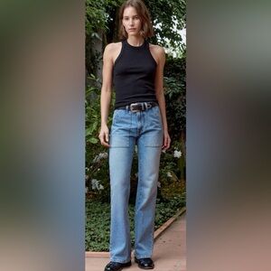 NEW NSF nix mid rise sz 30 paneled boot cut jean in coastal wash